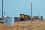 UP 1995 and UP 3074 pulling their train out of the Scoular plant